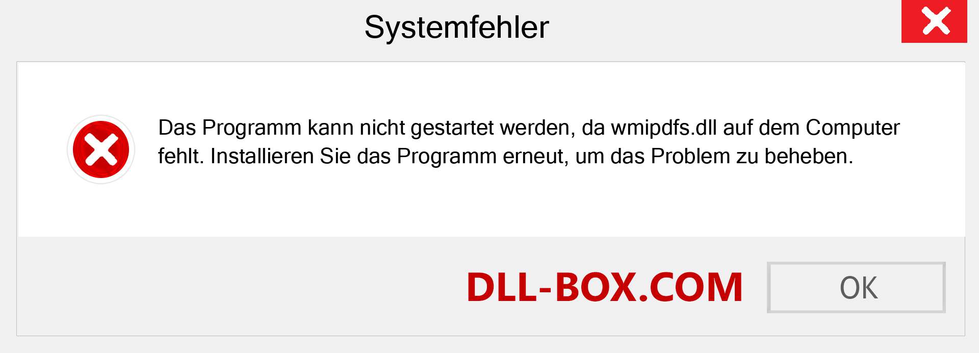 wmipdfs.dll-Datei fehlt?. Download für Windows 7, 8, 10 - Fix wmipdfs dll Missing Error unter Windows, Fotos, Bildern