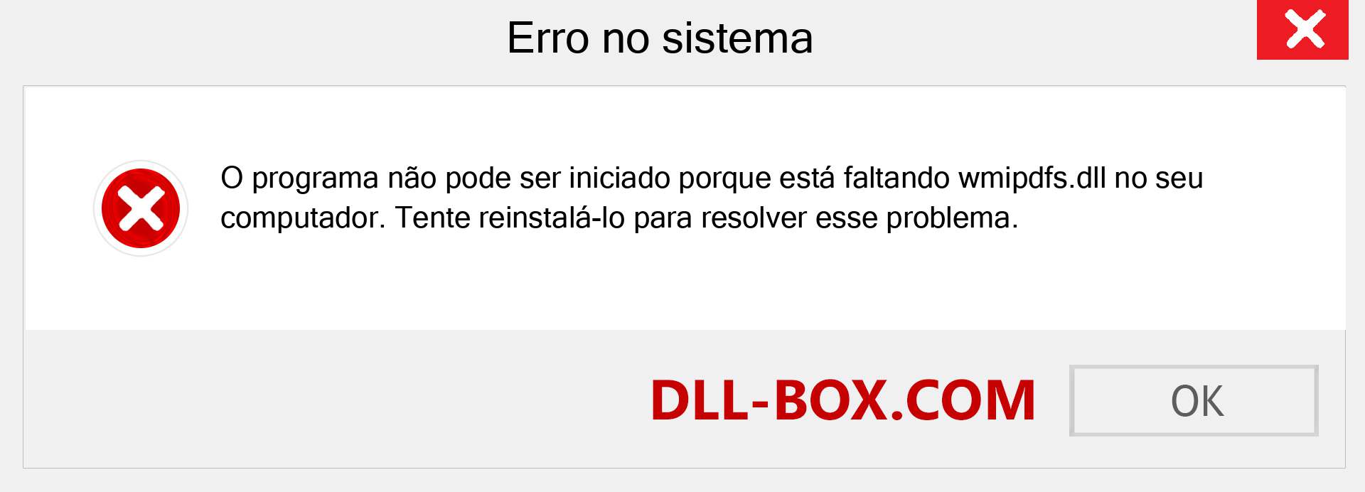 Arquivo wmipdfs.dll ausente ?. Download para Windows 7, 8, 10 - Correção de erro ausente wmipdfs dll no Windows, fotos, imagens